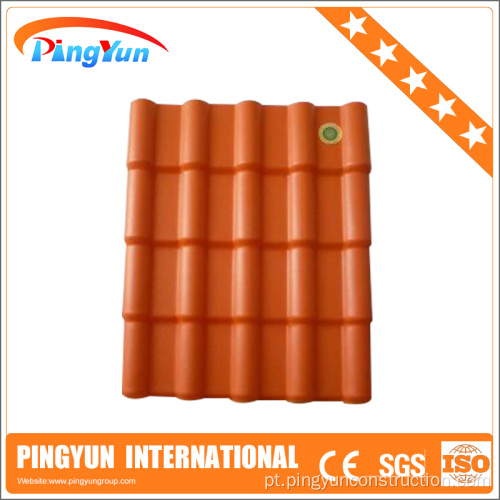 Telhas de plástico anti corrosão preço / telha de pvc